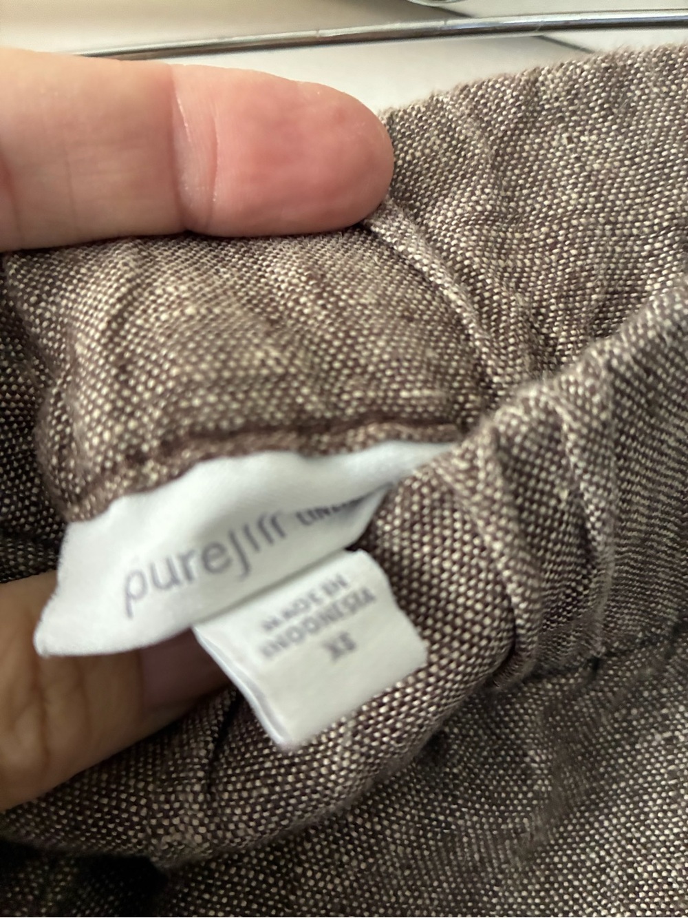 J. Jill Elastic-Waist Straight Leg linen blend Pants XS - Picture 4 of 8